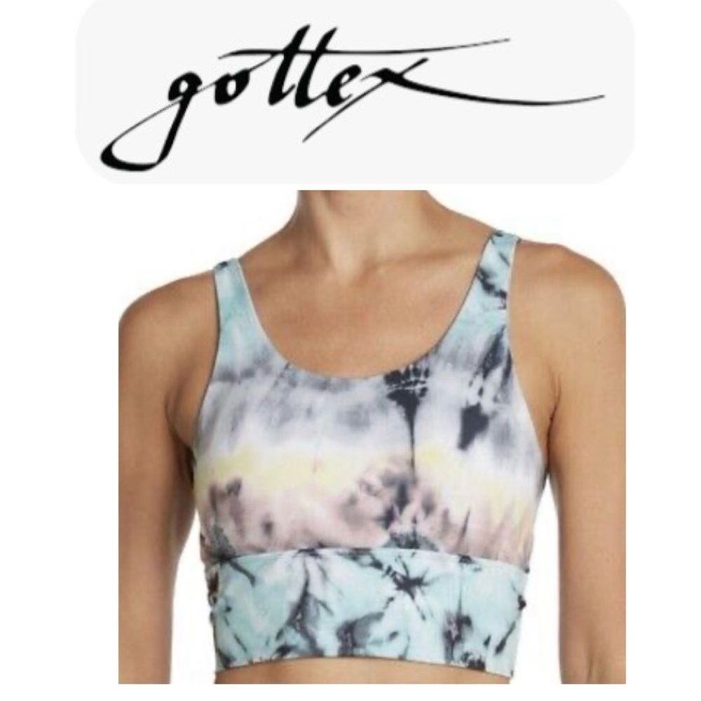 🎄🧑‍🎄 GOTTEX Peach Skin Collection Tie Dye Sports Bra NWT S